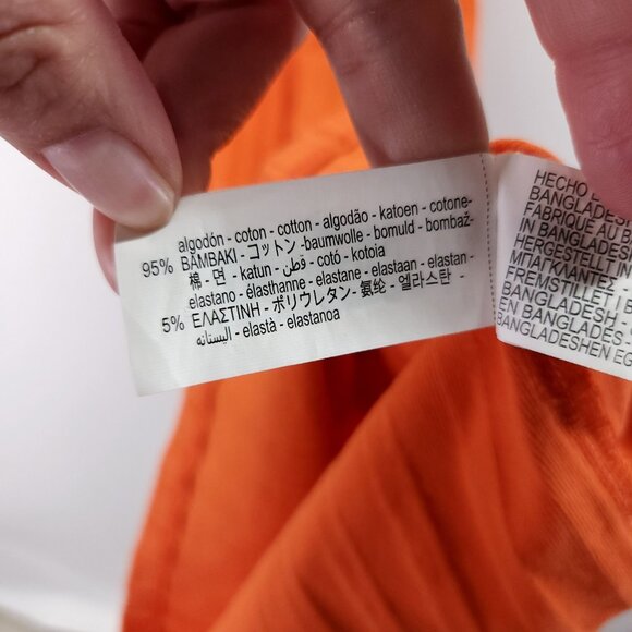 Zara Women Large Orange Strappy Ribbed Maxi Slip Dress - Picture 11 of 12